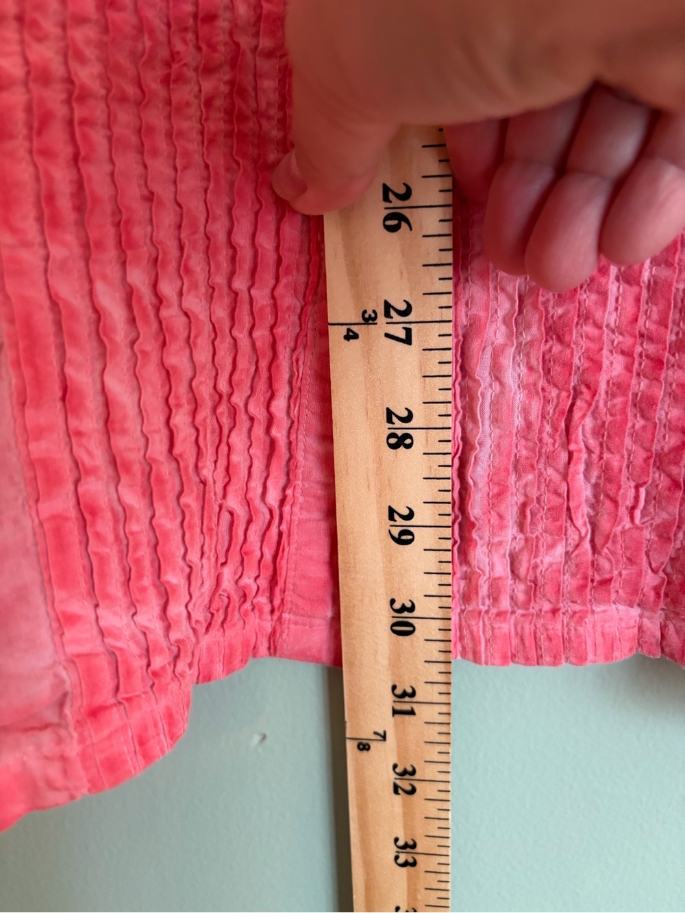 Parsley Sage Cotton Embroidered Tunic Blouse XL Coral Pink Lagenlook Mori Boho - Picture 12 of 16